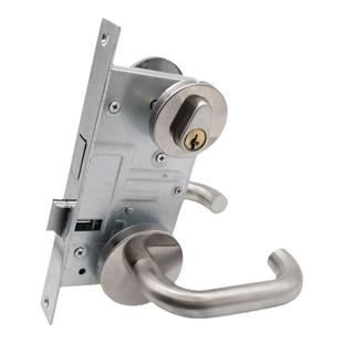 大地迪高不锈钢防火门锁全套消防门锁通用型通道门锁配件把手锁体