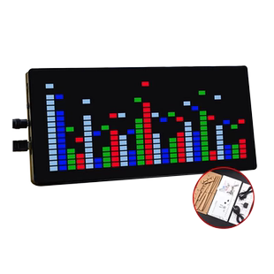 LED灯音乐频谱电平显示流水音箱音响音频指示器板制作电子套件