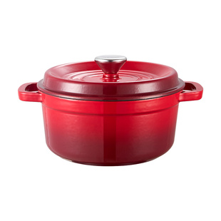 康宁visions赤焰珐琅锅铸铁锅家用明火炖锅砂锅煲汤锅不粘锅煮锅