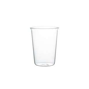 日式商用耐高温透明玻璃咖啡杯ins风420ml饮品饮料杯冻饮水杯圆形