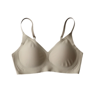 真丝光面无痕文胸 软支撑上托无钢圈内衣 桑蚕丝舒适亲肤简约透气