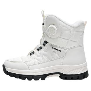 回力雪地靴女冬季加绒加厚零下防泼水防寒厚底情侣东北高帮棉鞋女