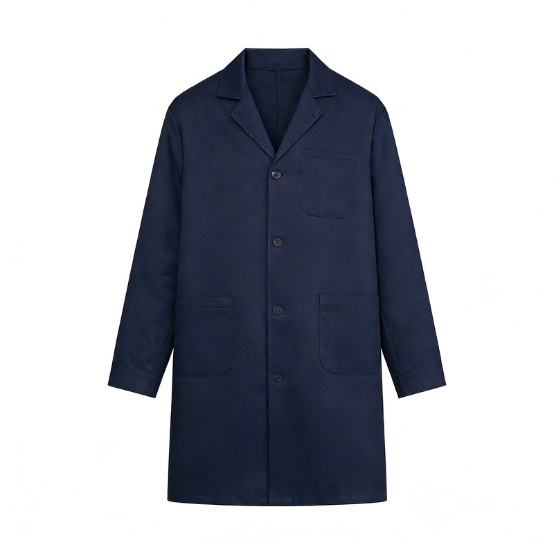 工作服大褂灰色衣服罩衣防尘工衣长款劳保服上衣物业搬运外套印字