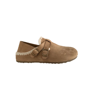 自留两穿~美拉德厚底全包勃肯鞋女ins配裙子复古一脚蹬穆勒鞋单鞋