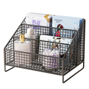 桌面置物架化妆品收纳盒梳妆台简易储物柜洗漱台护肤品面膜分格架