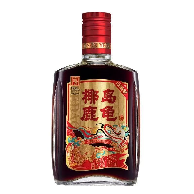 中华老字号椰岛鹿龟酒33度135ml苁蓉鹿血鹿鞭养生酒春节送好礼