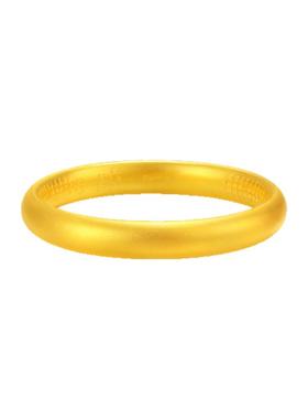 金包银古法莲花心经泥鳅背金手镯