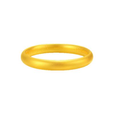 金包银古法莲花心经泥鳅背金手镯