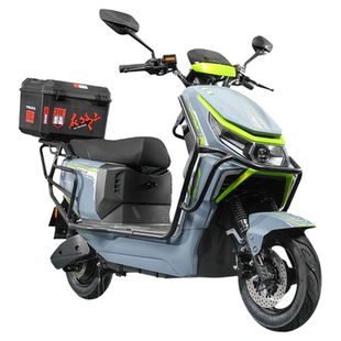 海戈黑骑士B3电动车60V锂电小哈外卖美团换电动摩托车72V高速电摩