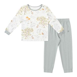 Griny儿童家居服套装竹纤维男女童睡衣春秋季宝宝长袖长裤