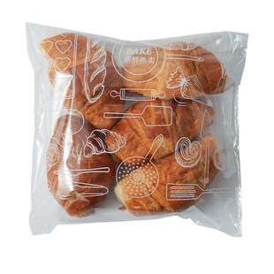 面包餐包袋透明吐司袋不干胶自封袋饼干甜点甜甜圈西点食品包装袋