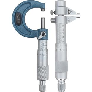 日本三量外径千分尺0-25mm内测内径千分尺高精度螺旋测微器仪5-30