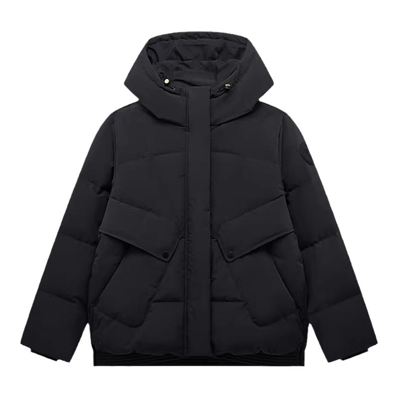特步羽绒服女款冬季新款正品加厚保暖外套运动棉服976428190217