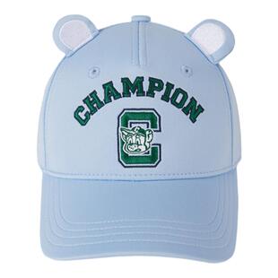 Champion冠军男女童26春夏萌趣小耳朵休闲刺绣小c标重工棒球帽