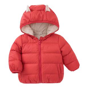 宝宝羽绒服男女童装婴儿轻薄款新秋冬儿童外套白鸭绒保暖上衣A类