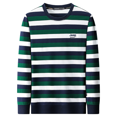 jeep条纹长袖t恤男士休闲上衣