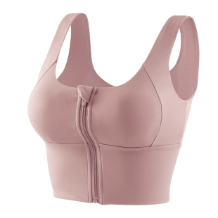 核动/运动内上衣女防震防下垂跑步高强度健身拉链可拆卸胸垫文胸
