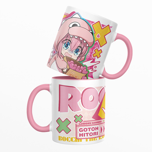 孤独摇滚Q版同人波奇酱后藤一里伊地知虹夏山田凉陶瓷水杯马克杯