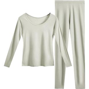 芬格兰纯棉秋衣套装秋裤女士棉毛衫弹力线衣线裤常规保暖衬衣衬裤