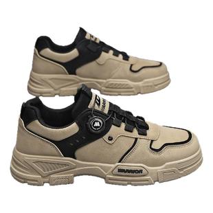 回力男鞋工装鞋男2025新款秋季运动休闲旋钮扣劳保户外登山鞋男款