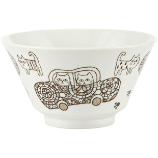 日本早餐碗酸奶燕麦杯麦片碗杯子可爱猫咪陶瓷碗水果碗茶杯猪口杯