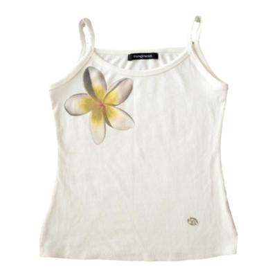 棉质鸡蛋花棉质背心吊带