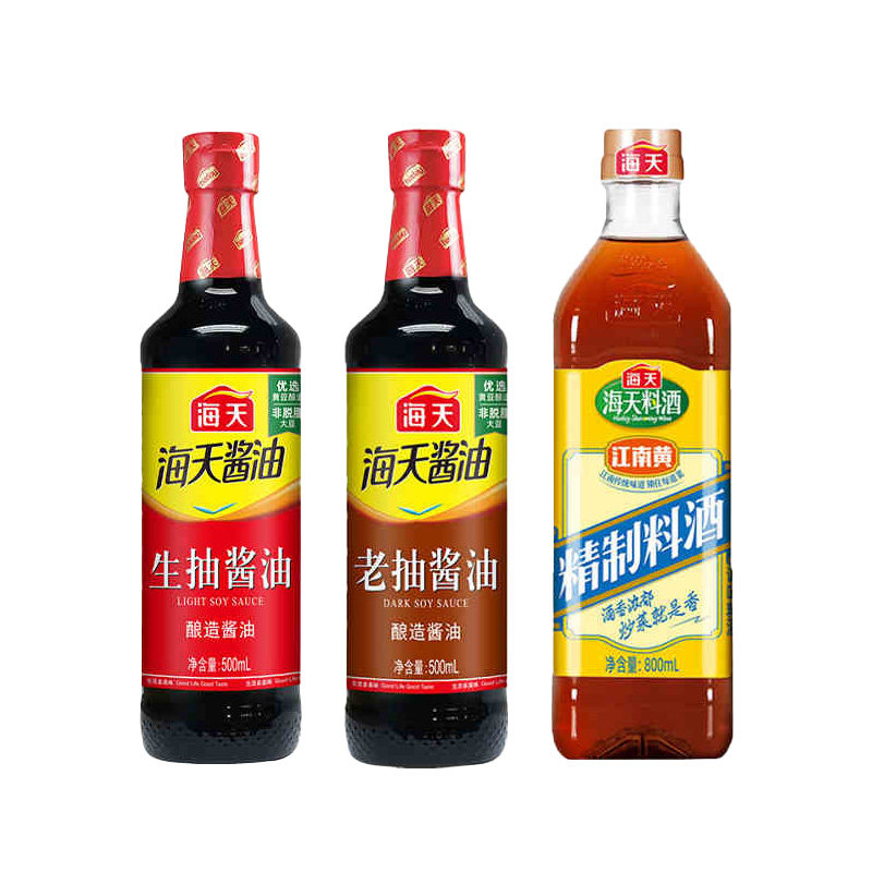海天生抽老抽酱油500ml