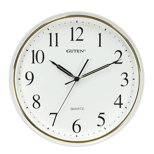 金钟宝北欧静音挂钟客厅现代简约石英钟家用挂墙圆形时钟创意挂表