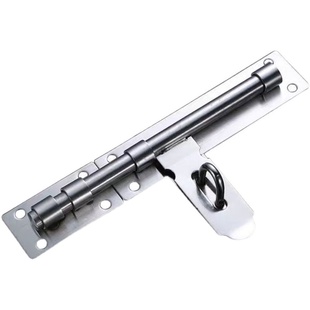 不锈钢加大号加厚大门插销防盗门栓明装挂锁门闩木门扣锁门销老式