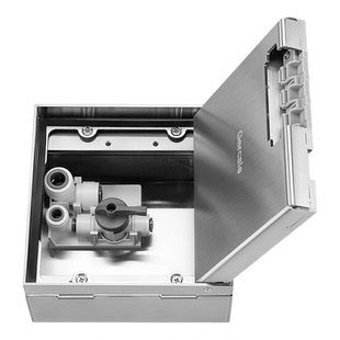 嵌入式隐形纯平地插座地板插净水器茶室客厅2分pe水管进排水配件