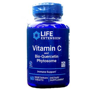 LifeExtension维生素C1000mg生物槲皮素精华VC片美国原装VitaminC