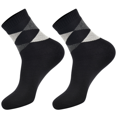 浪莎袜子男冬季100%棉加绒