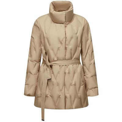 波司登商务收腰中长款立领鹅绒服