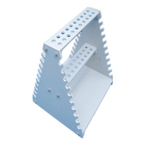 耐酸碱塑料吸管架滴定管架移液管架放置架60双面梯形大肚吸管架子