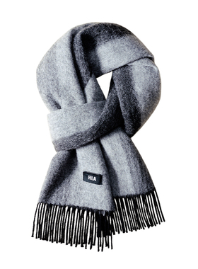 海澜之家纯羊毛围巾男友实用礼物