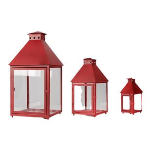 欧式复古红色婚庆蜡烛台走马灯罩防风灯笼软装品摆件拍摄道具氛围