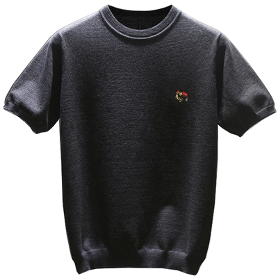 不起球可机洗男棉毛混纺针织圆领