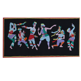 非遗土家织锦传统手工编织艺术品西兰卡普客厅民族装饰挂布壁挂画