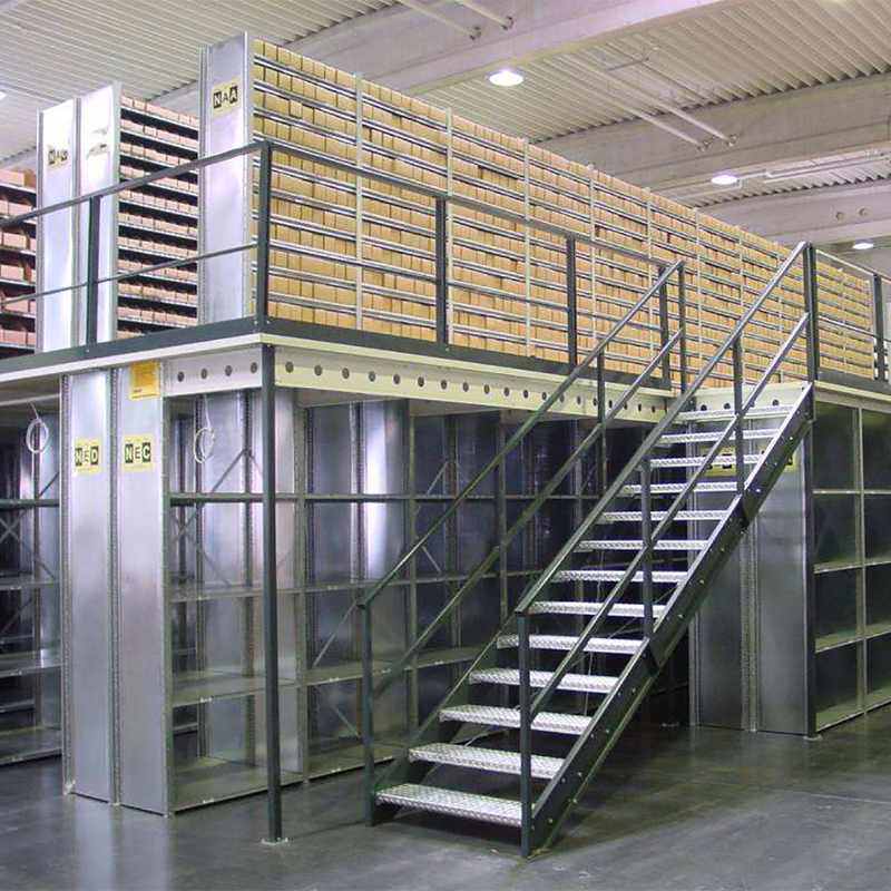 阁楼平台货架 仓库仓储工业阁楼式货架重型钢结构平台 货架定制