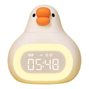 智能小闹钟学生专用起床神器儿童男女孩2026新款可爱胖鹅电子时钟