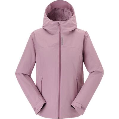 乐飞叶保暖连帽冲锋衣羽绒服女