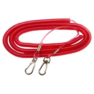 鱼竿失手绳伸缩收缩高弹力钢丝失手绳溜鱼器护竿绳放杆绳钓鱼用品