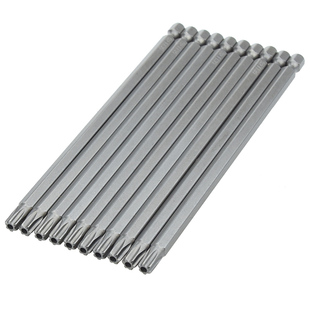 六角梅花风批头 S2钢强磁6花型螺丝刀起子T8T9T10T15T20T25T30T40