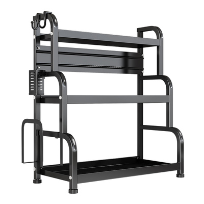 厨房置物架调味品收纳防水碳钢