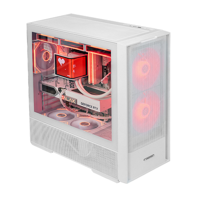 安耐美风屿 K1白色机箱台式机matx机箱璃侧透电脑DIY机箱游戏