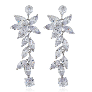 新潮奢华闪耀水晶锆石耳钉女长款气质百搭晚会耳环简约个性耳饰品