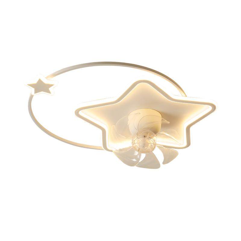 全光谱led吸顶灯创意儿童房风扇灯简约现代卧室房间2025新款灯具
