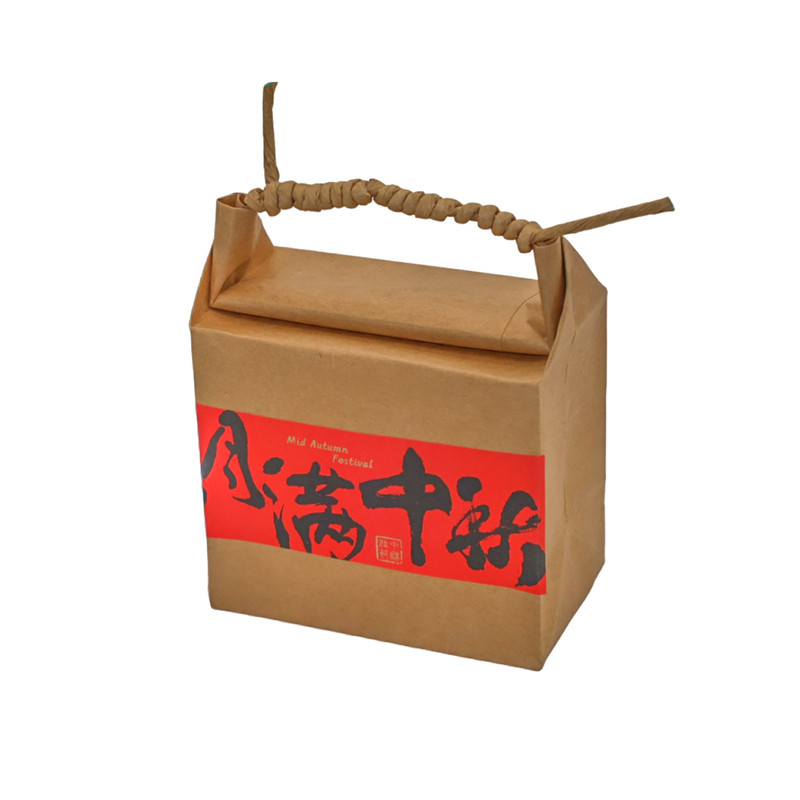 中秋月饼牛皮纸手提袋