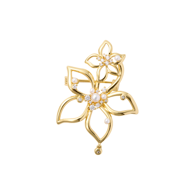 玉兰花胸针新中式礼物小众高级感