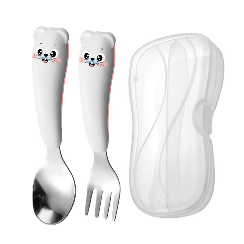 不锈钢儿童餐具叉勺套装